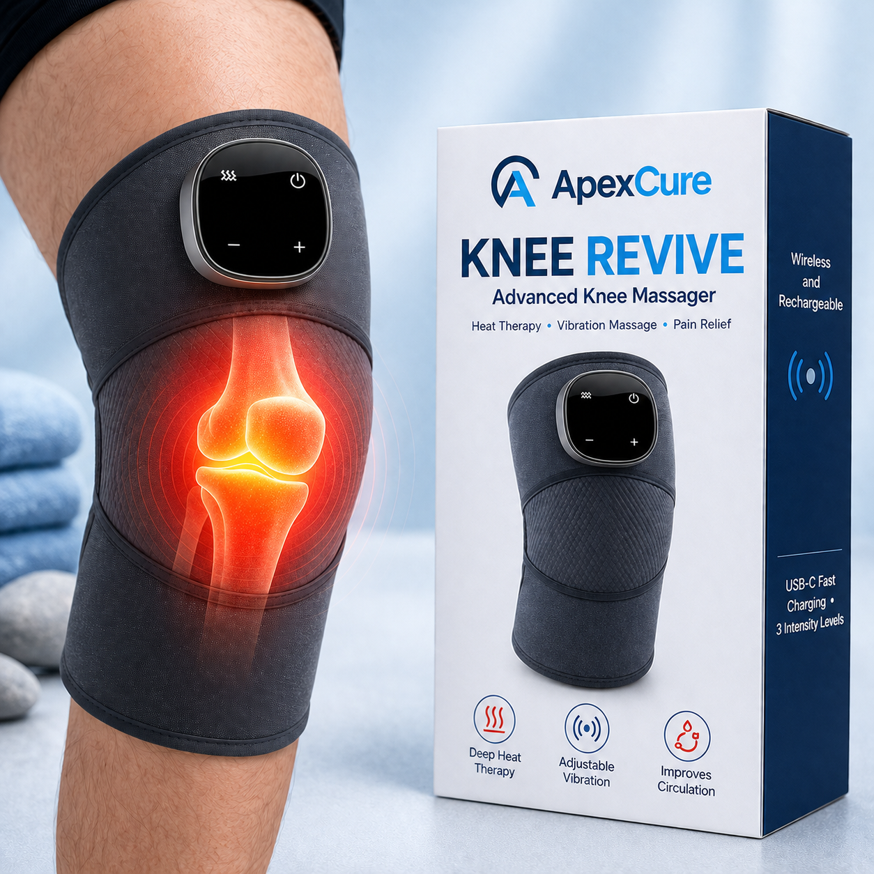 ApexCure - KNEE REVIVE - Knee Massager