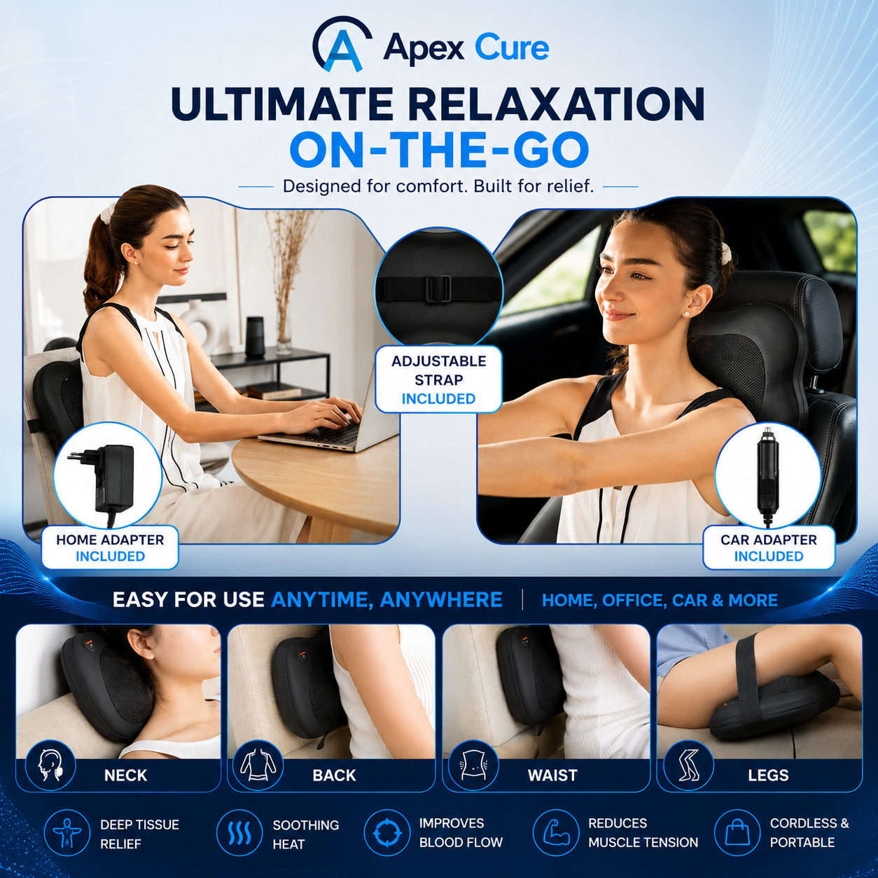 ApexCure REVIVE PRO - BACK MASSAGER