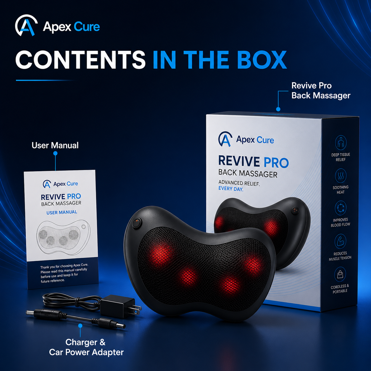 ApexCure REVIVE PRO - BACK MASSAGER